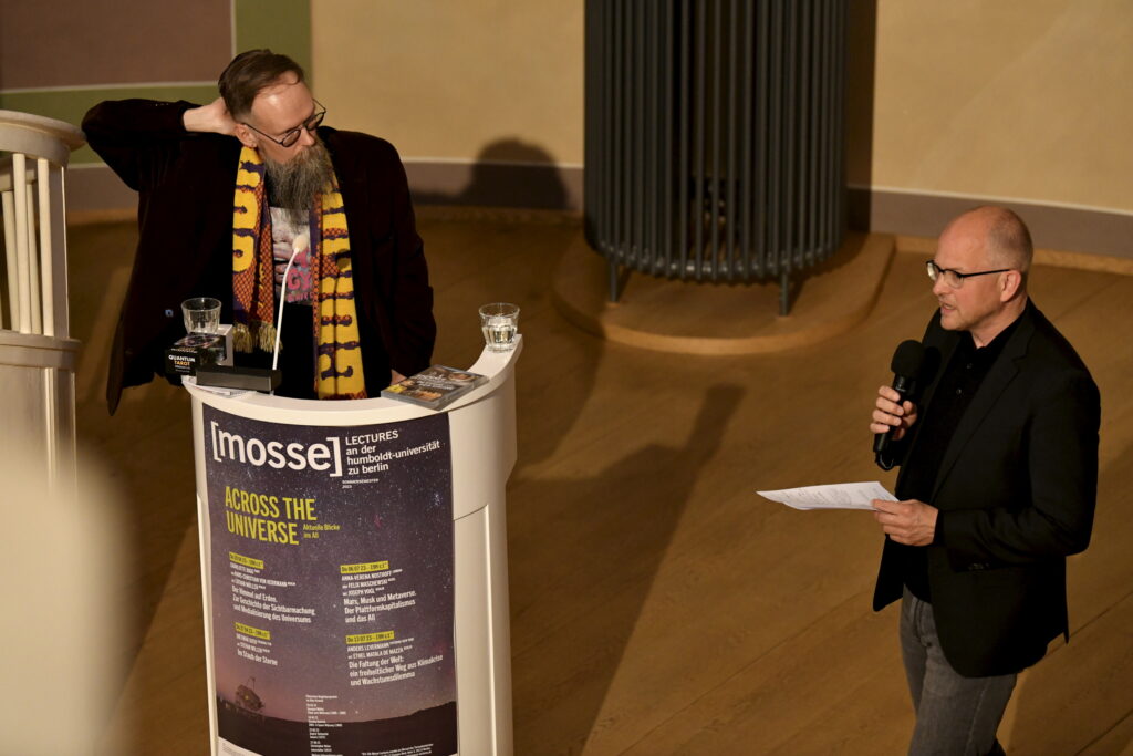 Stefan Willer fragt nach | Mosse Lecture von Dietmar Dath | © Niels Leiser für Mosse Lectures