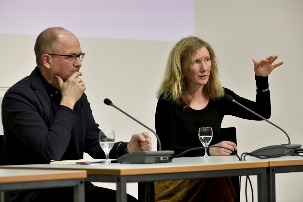 Samantha Harvey im Gespräch mit dem Publikum | Mosse Lecture von Samantha Harvey | © Niels Leiser für Mosse Lectures