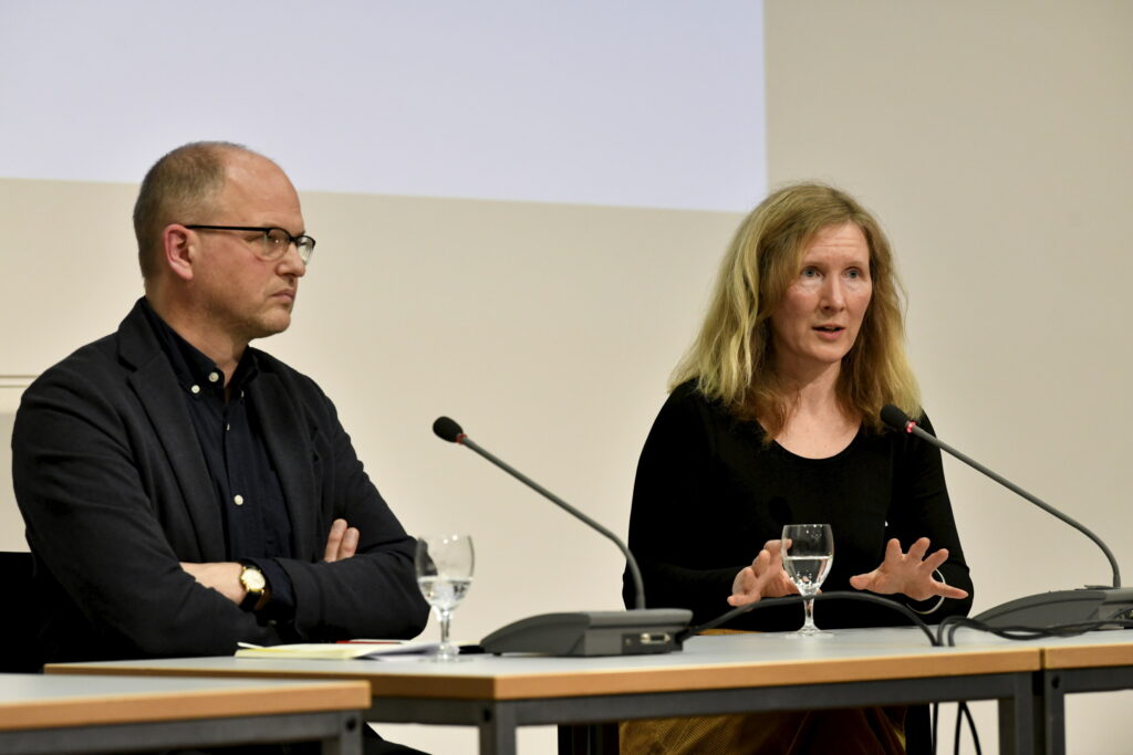 Samantha Harvey im Gespräch mit dem Publikum | Mosse Lecture von Samantha Harvey | © Niels Leiser für Mosse Lectures