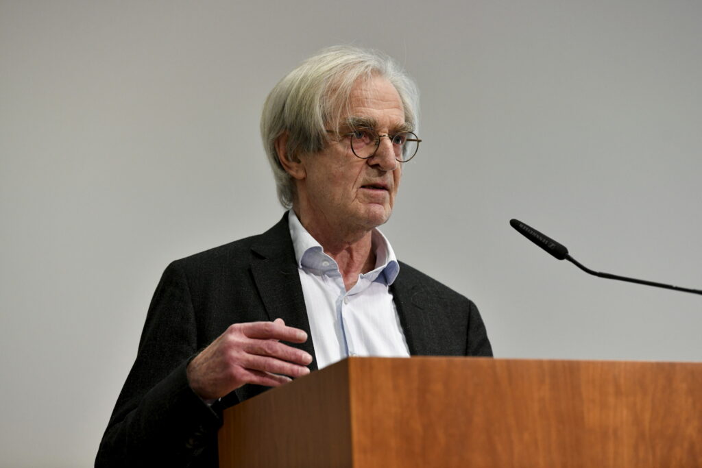 Hartmut Böhme während seiner Mosse Lecture | Mosse Lecture von Hartmut Böhme | © Niels Leiser für Mosse Lectures