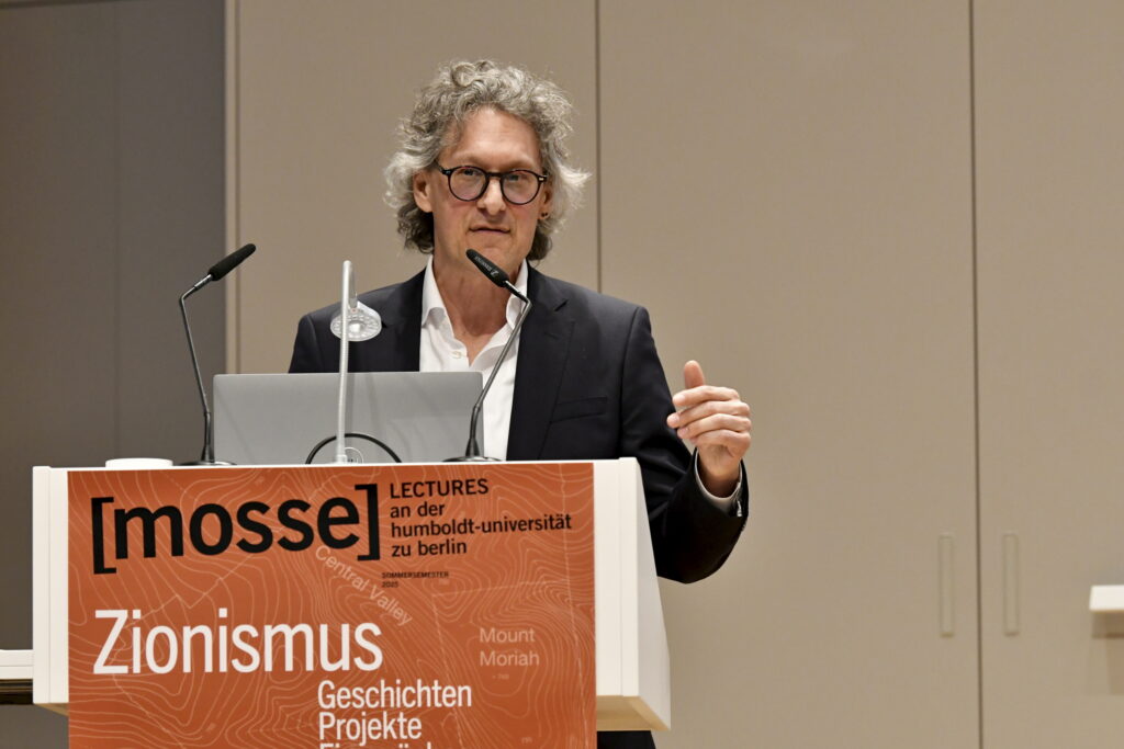 Marc David Baer während seiner Mosse Lecture | Mosse Lecture von Marc David Baer | © Niels Leiser für Mosse Lectures