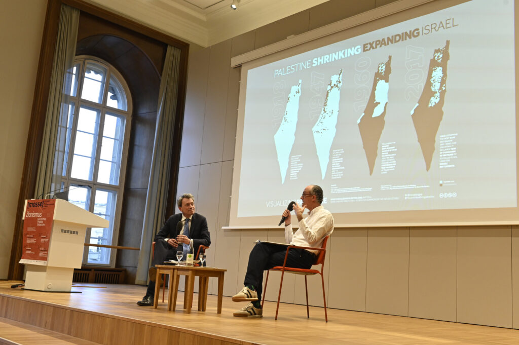 Thomas Meyer und Bashir Bashir in der Diskussion | Mosse Lecture von Bashir Bashir | © Niels Leiser für Mosse Lectures
