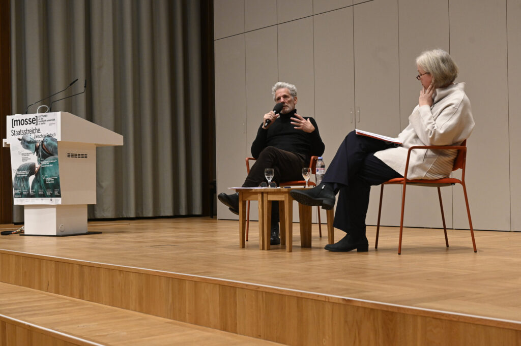 Ulrike Vedder und Alan Pauls im Gespräch | Mosse Lecture von Alan Pauls | © Niels Leiser für Mosse Lectures
