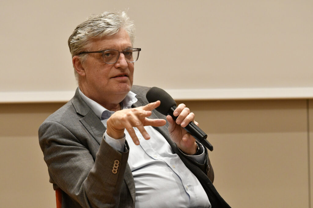 Lothar Müller im Gespräch mit dem Publikum | Mosse Lecture von Anna-Bettina Kaiser | © Niels Leiser für Mosse Lectures