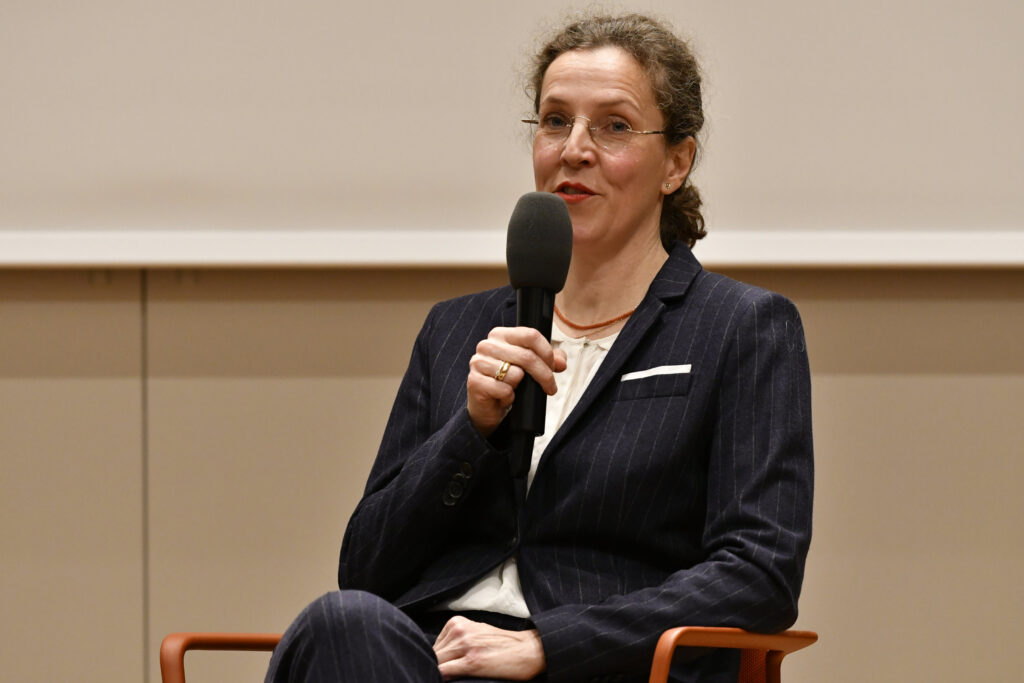 Anna-Bettina Kaiser im Gespräch mit dem Publikum | Mosse Lecture von Anna-Bettina Kaiser | © Niels Leiser für Mosse Lectures